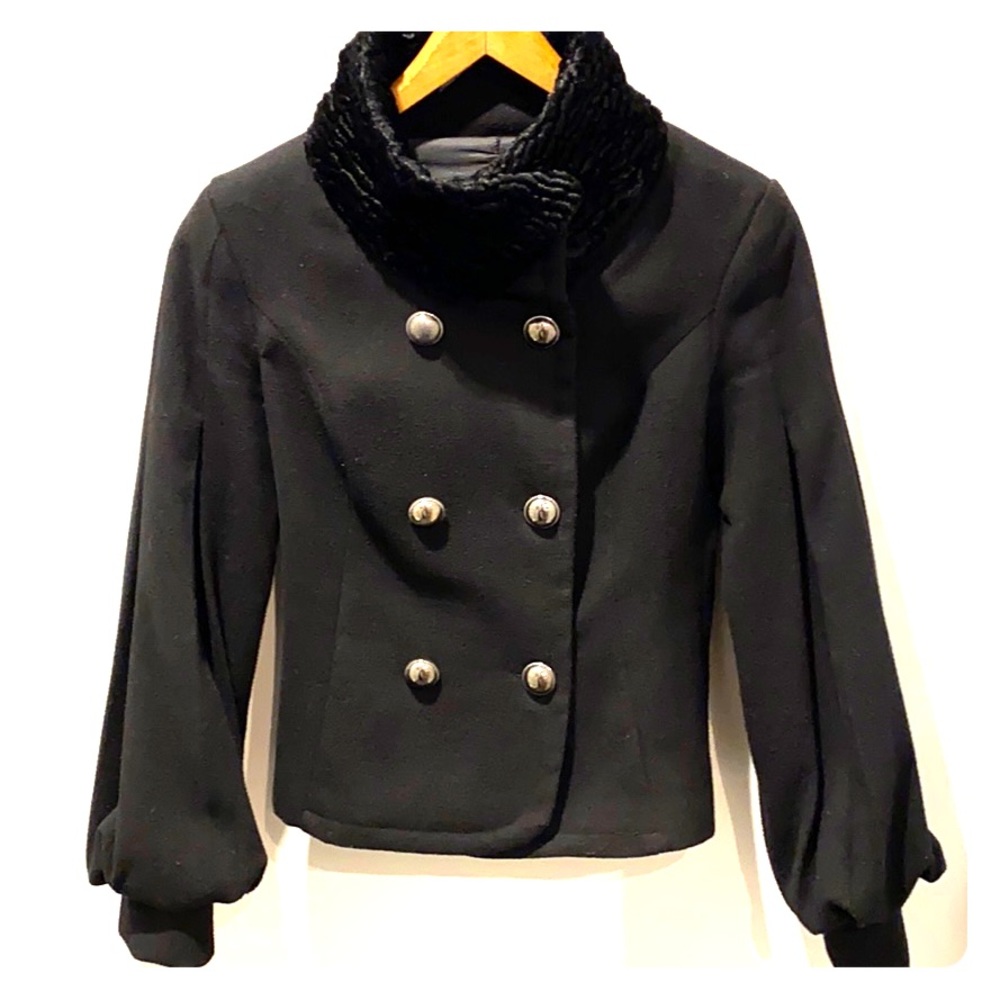 Vintage Italian Military Cape Shirt Jacket